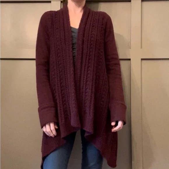 Anthropologie Saturday Sunday Neela Knit Open Front Cardigan Sweater Size Medium - Picture 1 of 12